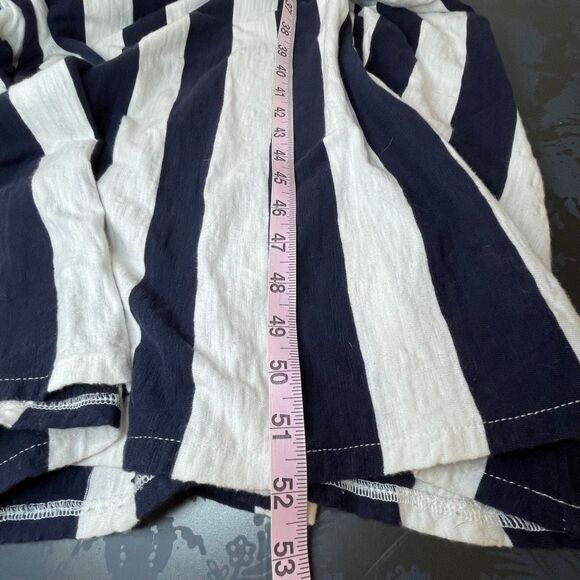 Boden British Striped Cotton T-Shirt Midi Dress Blue Stripe Size 12P - Picture 8 of 12